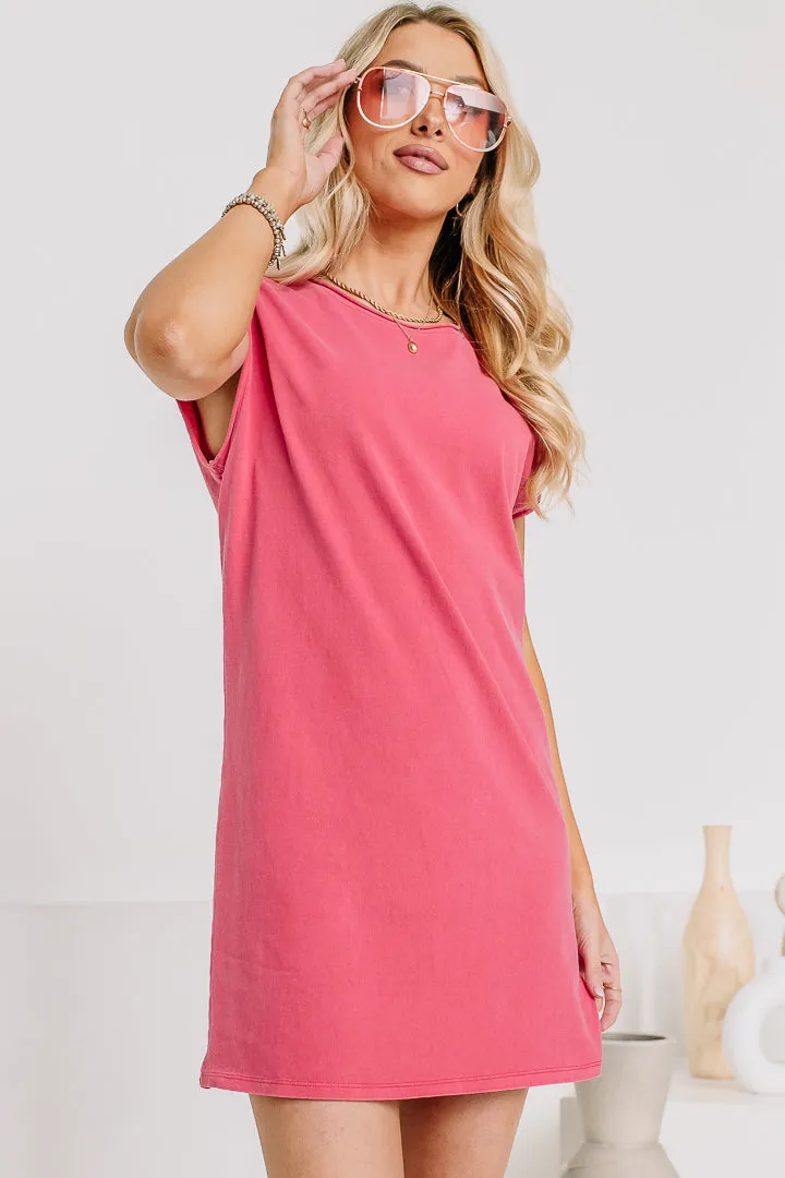 A Matter Of Time Sleeveless Dress | Raspberry