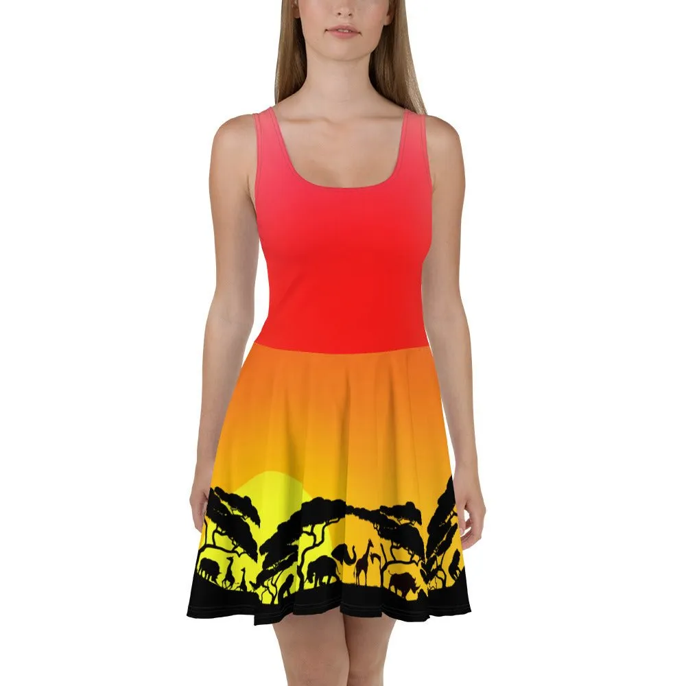 Circle of Life Safari Skater Dress