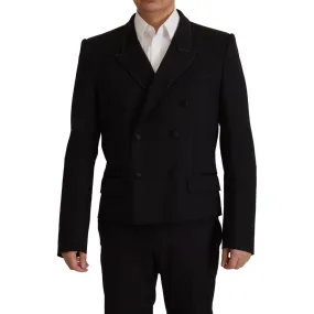 Dolce & Gabbana Elegant Double Breasted Wool Blazer