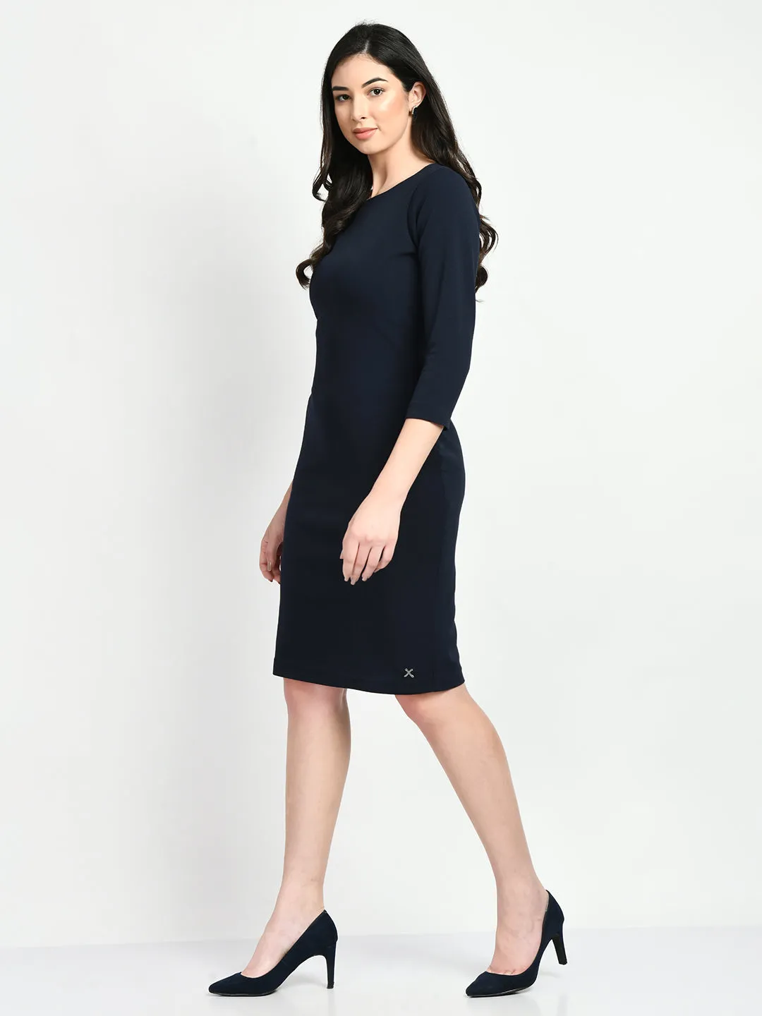 Exude Boldness Bodycon Dress (Navy)