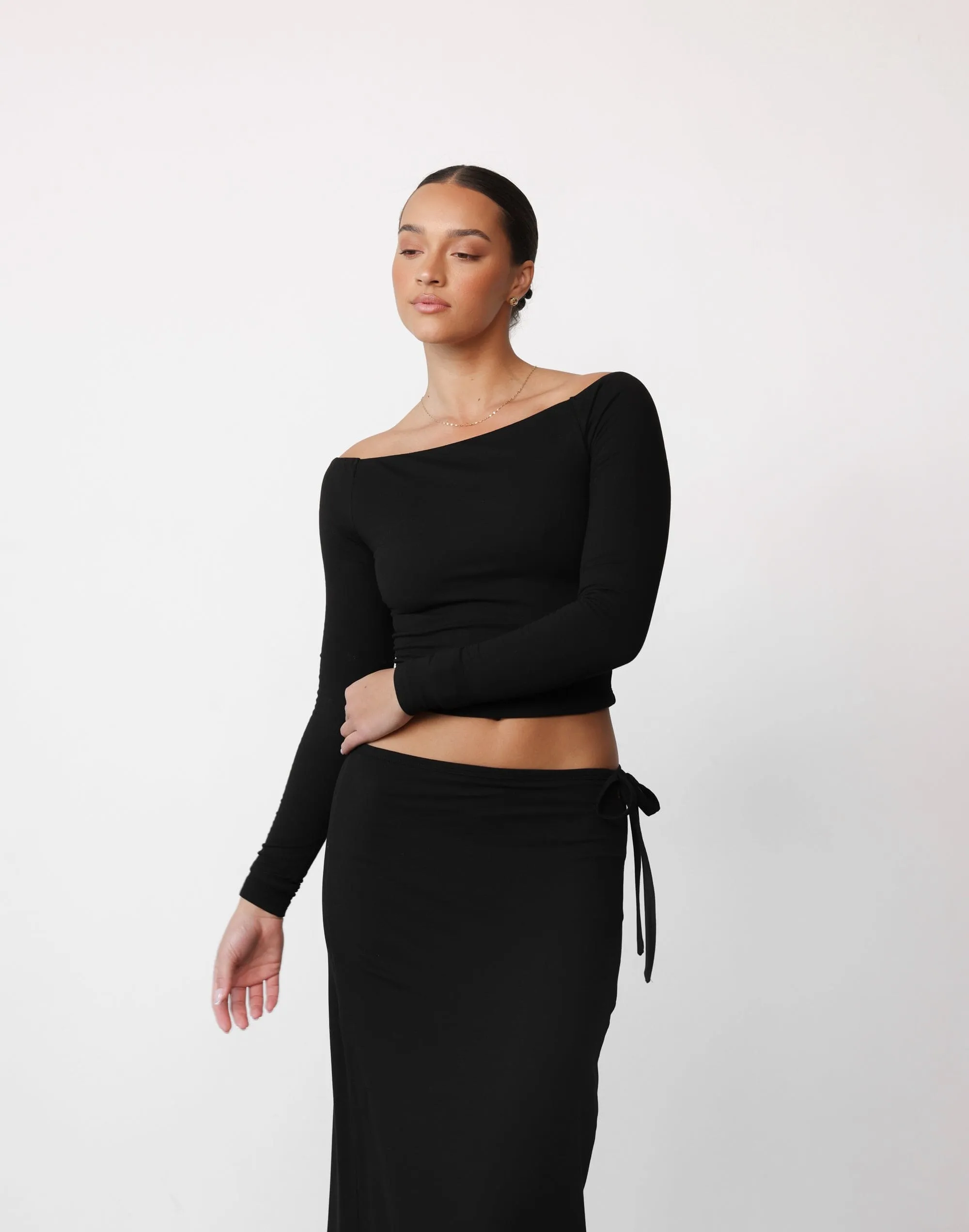 Noni Maxi Skirt (Black)