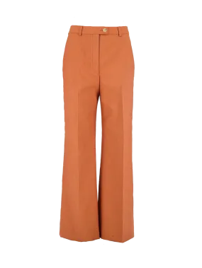 tailored wool trousers