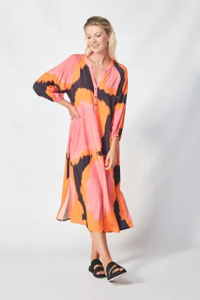 VERGE | THEME DRESS - CORAL PRINT